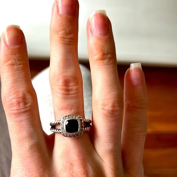 David Yurman petite Albion ring in Onyx!
